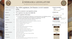 Desktop Screenshot of nebraskalegislature.gov