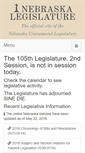 Mobile Screenshot of nebraskalegislature.gov